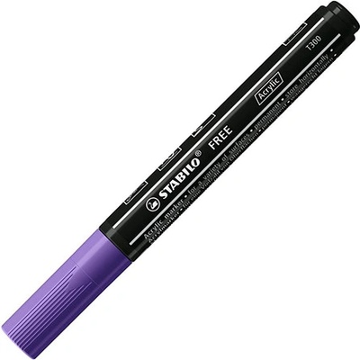 Stabilo Free Acrylic T300 kulatý hrot 2-3 mm fialová 453079