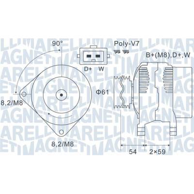 generátor MAGNETI MARELLI 063731143010