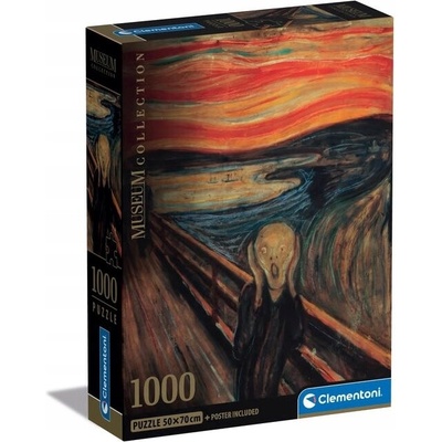 Clementoni Kompaktní muzeum L'urlo Di Munch 1000 dílků