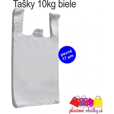 Tašky blokované 10kg PEVNÉ biele
