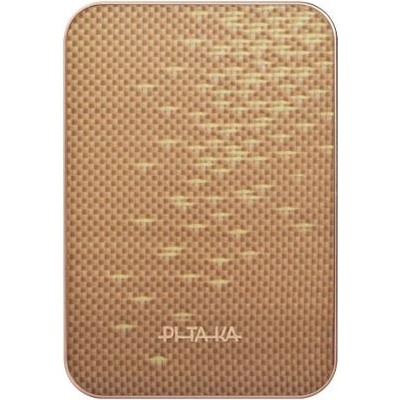 PITAKA Преносима арамидна външна батерия с USB-C порт и безжично зареждане с MagSafe - Pitaka Qi2 Aramid Fiber Magnetic Power Bank 10000 mAh 15W Golden Glint (PBQ2504)