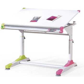 Бюро Collorido бяло, зелено и розово