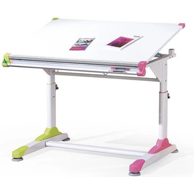 Бюро Collorido бяло, зелено и розово