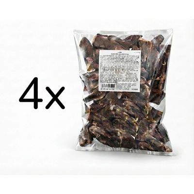 Akinu Sušené plíce pamlsek 6 10 cm 1 kg x 4