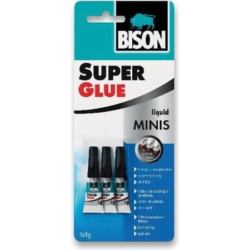 BISON SUPER GLUE MINIS 3 x 1g