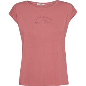 GreenBomb Дамска тениска GreenBomb Women's Weekend Plans Timid T-shirt - Dark Rose (916-7011-0112)