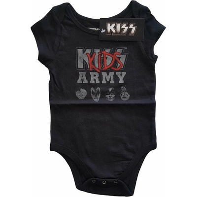Dětské body ROCK OFF Kiss Kids Army černá