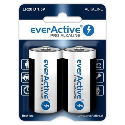 everActive Батерии EverActive LR20 1, 5 V (2 броя) (EVLR20-PRO)