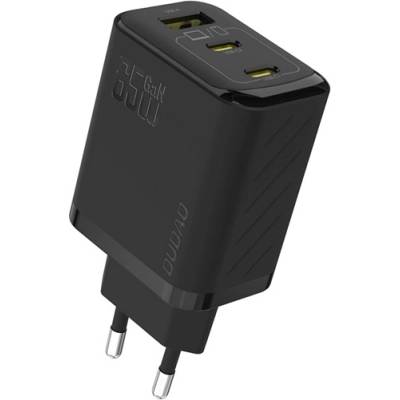 Dudao A29 мрежово зарядно устройство с USB+2 Type-C изхода, 65 W, PD бързо зареждане, ЧЕРНО GP-190661 (GP-190661)