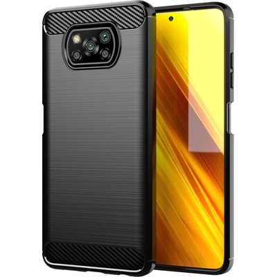 Pouzdro Forcell Case CARBON XIAOMI POCO X3 černé