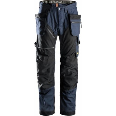 Snickers Workwear kalhoty bavlněné RuffWork+ s PK tm. modré