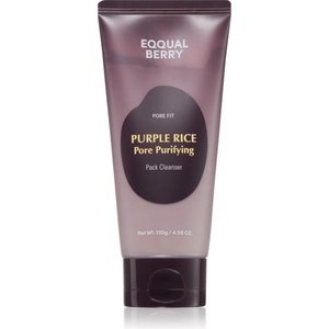EQQUALBERRY Purple Rice Pore Purifying Pack Cleanser дълбокопочистваща пяна с ексфолиращо действие 130 гр