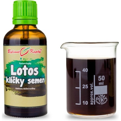Bylinné kapky Lotos klíčky semien TCM bylinné kvapky tinktúra 50 ml