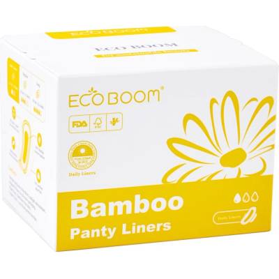 Eco Boom Ежедневни бамбукови биораздрадими дамски превръзки Eco Boom - Премиум, 30 броя