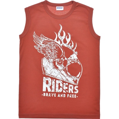 Winkiki Kids Wear chlapecké tričko Riders červená