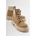 Moda Trend Дамски велурени боти с връзки - Цвят Визон #410929 (410929_Визон)