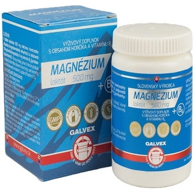 Galvex Magnézium laktát 500 mg + B6 100 tabliet