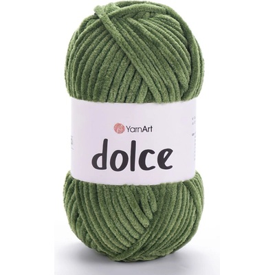 YarnArt Pletací příze DOLCE 797 středně zelená, efektní, 100g/120m