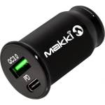 Makki Зарядно за кола Makki - Fast Charger, USB-A/C, 20W, черно (MAKKI-CC20W02-BK)