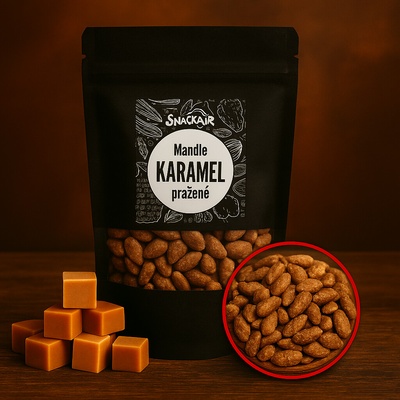 SnackAir Pražené mandle Karamelové 150 g