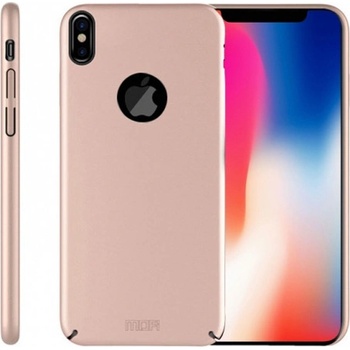 Púzdro MOFI ultratenké s ochranou šošovky fotoaparátu iPhone XS / iPhone X – ružovo-zlaté