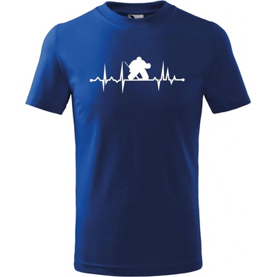 dětské tričko s motivem Hokejový brankář Modrá