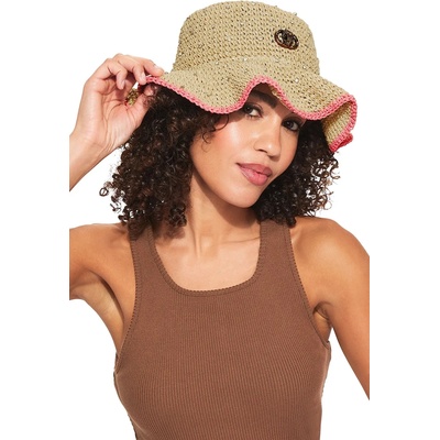 Kurt Geiger London дамска капела Chelsea Raffia Bucket Hat (5631440449)