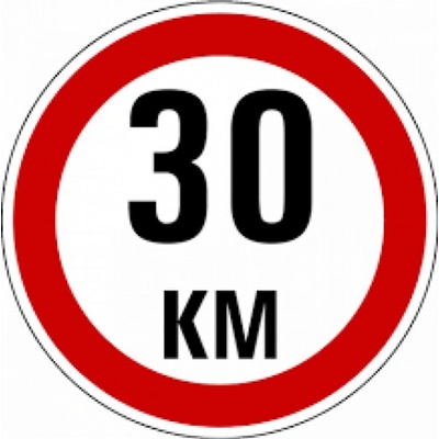 Samolepka reflexná malá - 30km AutoZulu