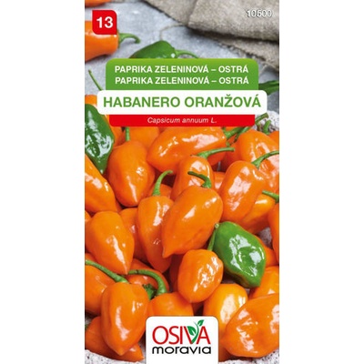 Paprika zeleninová pálivá Habanero oranžová 15 sem.