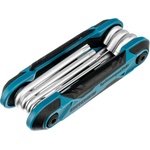 GROSS Комплект ключове имбусни Tamper-Torx, TT10-TT40, CrV, сгъваеми, 7 бр. //Gross