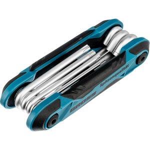 GROSS Комплект ключове имбусни Tamper-Torx, TT10-TT40, CrV, сгъваеми, 7 бр. //Gross