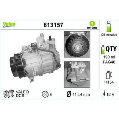Kompresor, klimatizace VALEO 813157 VA 813157