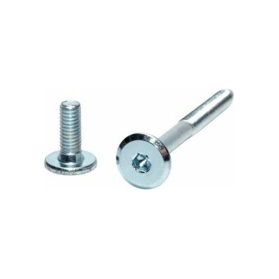 Šroub nábytkářský typ BD, hlava 15 mm, zinek bílý M6 x 50, balení 250 ks
