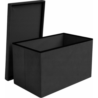 Ruhhy 25995 Taburet skládací látkový, 80 kg, 60 x 30 x 30 cm, černá