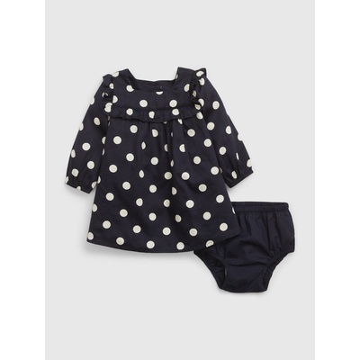 GAP Baby puntíkované šaty Tmavě modrá