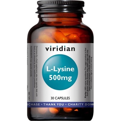 Viridian L-Lysine 500 30 kapslí