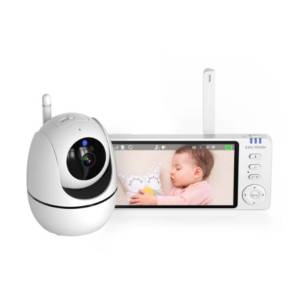  Бебефон BeSmart, WiFi NightVision HD, гъвкав и стабилен, 360° наблюдение, температурен сензор, Бяло Бебефон