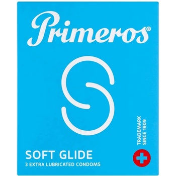 Primeros Soft Glide - допълнително лубрикирани презервативи (3 бр. )