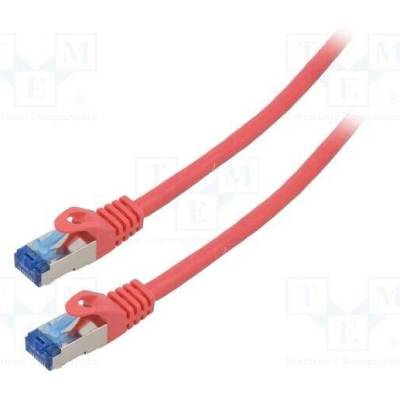 Lanberg PCF6A-10CC-1500-R Patch S/FTP Cat 6a RJ45 vidlice z obou stran lanko CCA