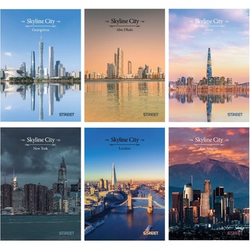 Image 1 of Eurocom Тетрадка с телчета А5, 80 листа, ШР, БГ, ВАР (30856-А-skyline)