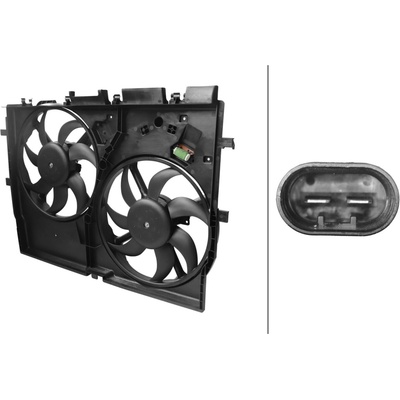 Ventilátor chladenia motora HELLA 8EW 366 420-181 (8EW366420181)
