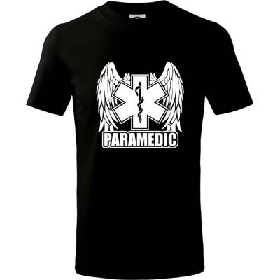 Paramedic tričko Čierna
