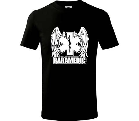 Paramedic tričko Čierna