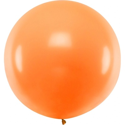 PartyDeco Nafukovací balón Jumbo 1m kulatý oranžová