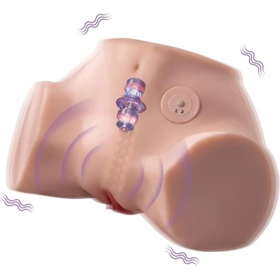 Xise Вибриращ мастурбатор с два отвора Xise Fennie