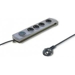 Qoltec Anti-surge bar QOLTEC 2.5M 4 SOCKETS GREY/Modern