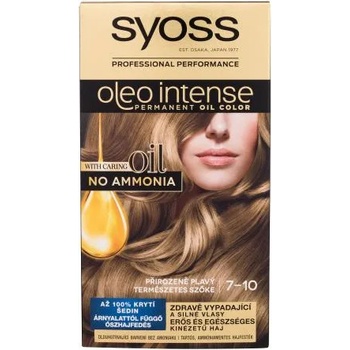 Syoss Oleo Intense Permanent Oil Color перманентна маслена боя за коса без амоняк 50 ml нюанс 7-10 Natural Blond за жени