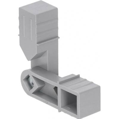 Plastová spojka - stavitelný rohový kus s úhlem až 270°, vhodný do profilu velikosti 20x20x1.5 mm