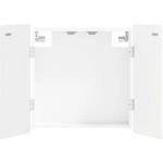 vidaXL Кабинет за дартборд ZWOLLE Бял гланц 52, 5 x 10, 5 x 57, 5 см (896449)