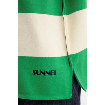 Sunnei Памучна тениска с яка Sunnei (RTWXKNW014)